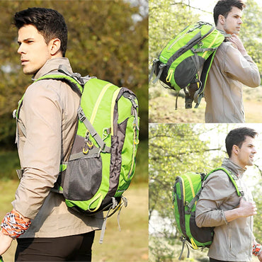 40L Water-Resistant Travel Backpack - Unisex Hiking & Camping Daypack for Men & Women