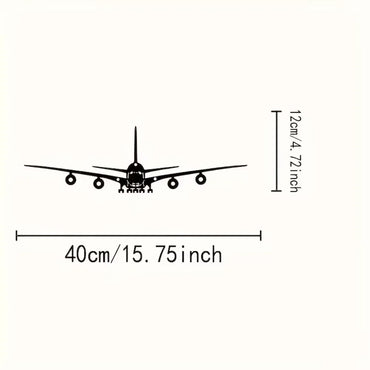 One Piece of Metal Wall Art – Boeing Aircraft Design – 15.75 X 4.72 Inches – Ideal for Scene Decoration and Stylish Metal Accent