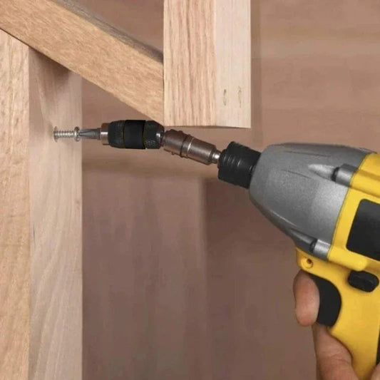 1/4-Inch (6.35 mm) Hex Magnetic Bit Holder — Quick-Change Screwdriver Extension Rod with Retaining Ring