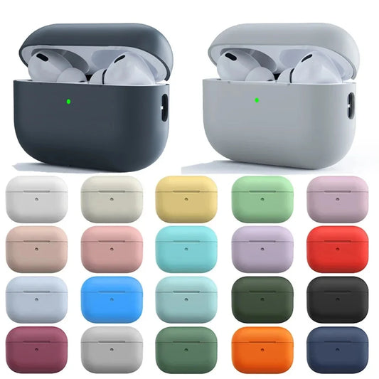 Ultra-Thin Silicone Earbud Case — Protective Charging Case Cover for True Wireless Earbuds (Lightweight, Anti-Slip)