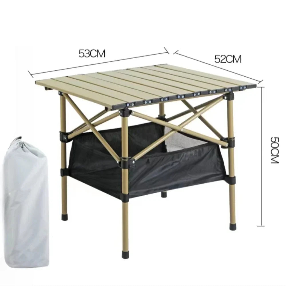 Lightweight Foldable Camping Table with Carry Bag, Portable Outdoor Picnic Beach BBQ Table