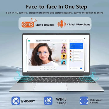 15.6" (39.6 cm) Laptop - Intel Core i7, 16GB RAM, 1TB SSD, Windows 11, Fingerprint Reader, Full HD Notebook
