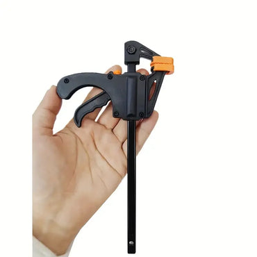 4 in (100 mm) Quick-Release F Bar Clamp — One-Handed Ratchet Clamp for Woodworking, 65 lb