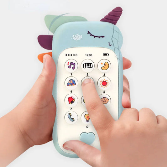 Baby Toy Phone with Music and Teether – Interactive Pretend Play Phone for Infants & Toddlers