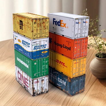 4pcs/set Mini Storage Box Retro Industrial Style Iron Creative Decoration Collect Item Desktop Mini Container Model Gifts
