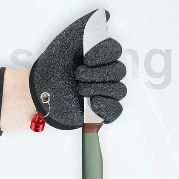 Waterproof Anti-Cut Fishing Gloves - Full-Finger Non-Slip Latex Grip with Waist Hook (Left/Right)