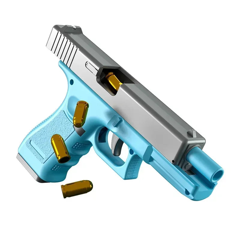 Automatic Shell Ejection Toy Pistol Blaster - Realistic CS Game Prop for Kids & Adults