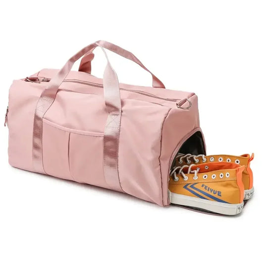 Waterproof Gym and Travel Bag with Dry-Wet Separation — Large Capacity Yoga Duffle for Women and Men