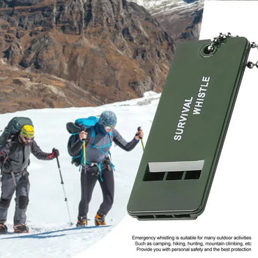 3-Frequency High-Decibel Survival Whistle - Triple-Tone Emergency Whistle for Hiking, Camping & Hunting