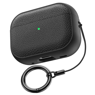 Soft TPU & PU Leather AirPods Case with Lanyard - Shockproof Protective Cover for AirPods 1/2/3/4 & Pro Series
