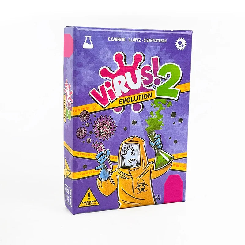 Virus 1-2-3 Board Game - Fast-Paced Family Party Card Game (Spanish & English)
