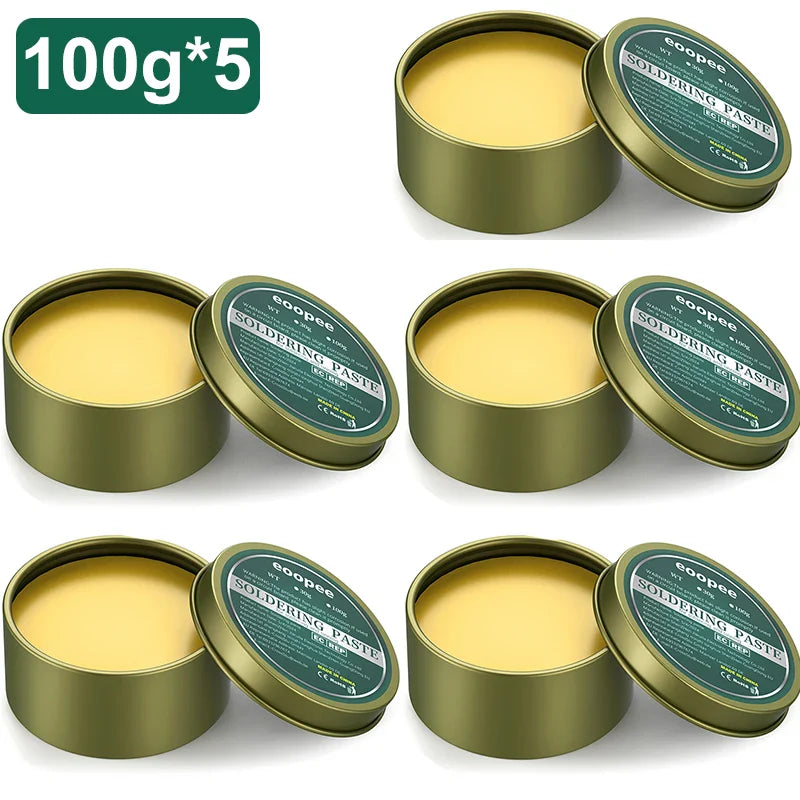 Lead-Free Solder Paste Rosin Flux 10g / 30g / 100g - No-Clean Soldering Paste for PCB & Electronics Repair