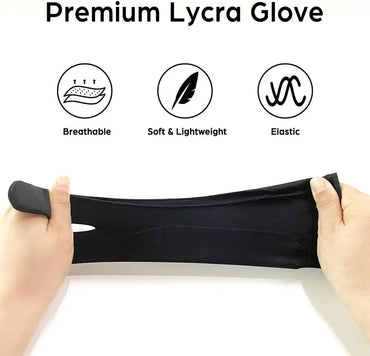 Two-Finger Artist Drawing Glove for Tablet & iPad – Touchscreen Anti-Fouling Ambidextrous Glove, Black