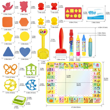 Magic Water Drawing Mat Coloring Doodle Mat with Magic Pens Educational Toys Painting Board Montessori Toys for Kids Gifts