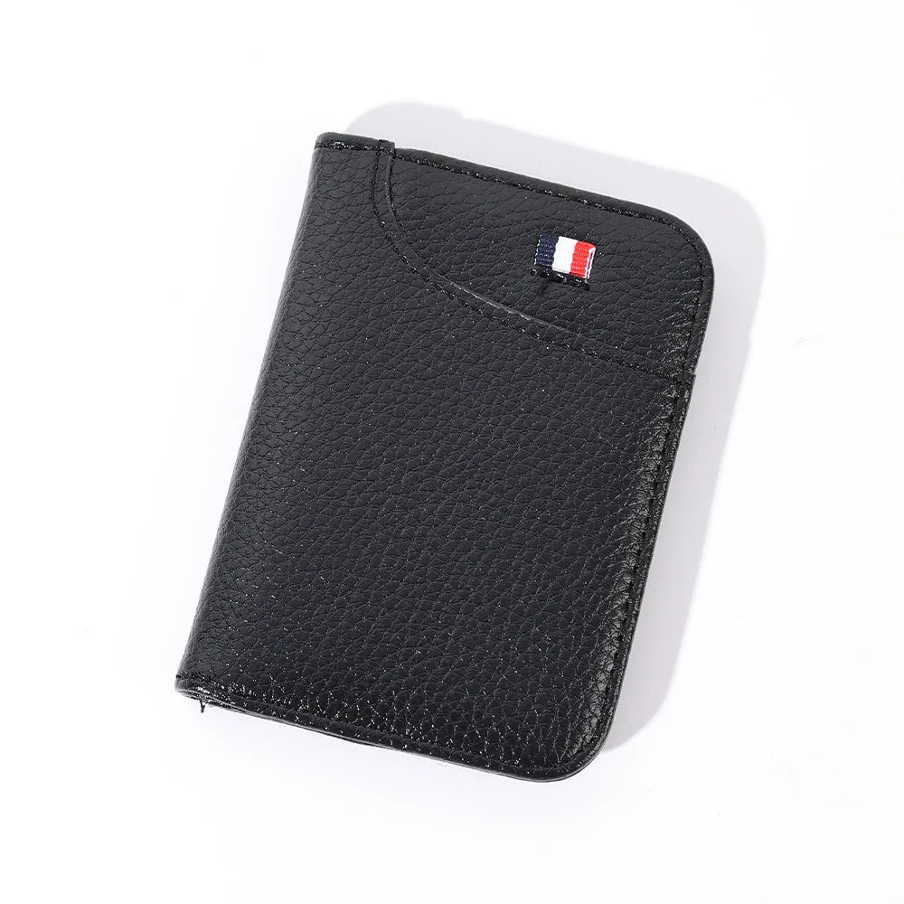 Slim PU Leather Card Holder Wallet – Mini Credit Card Wallet with 9 Card Slots (8 x 11 cm / 3.15 x 4.33 in)