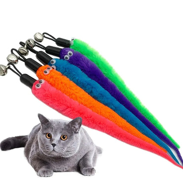 Interactive Cat Wand Worm Refills – Replacement Feather Worm Toy Attachments for Cat Wand