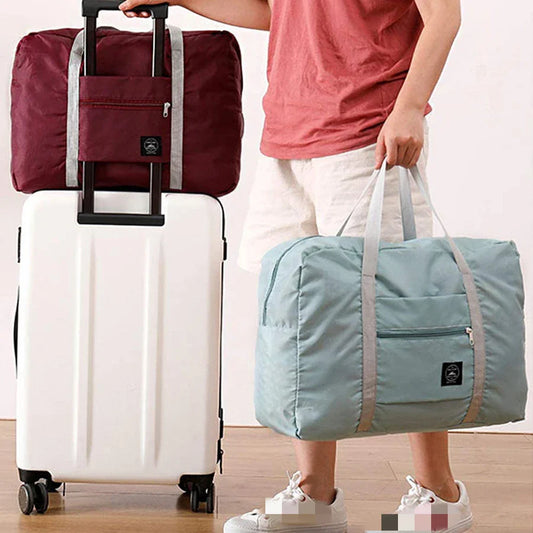 Foldable Carry-On Travel Duffel Bag 22L Lightweight Packable Nylon Weekend Tote