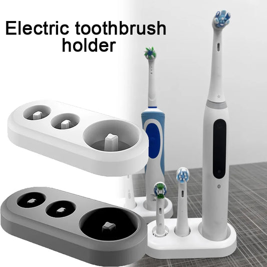 Universal Electric Toothbrush Holder - Replacement Stand Base & Toothbrush Organizer for Bathroom Storage