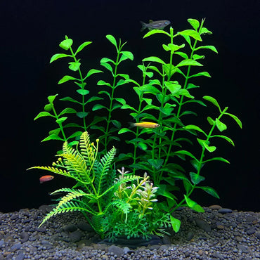 Artificial Aquarium Plants — Plastic Underwater Decorations for Fish Tanks, Realistic Aquarium Decor