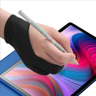 Two-Finger Artist Drawing Glove for iPad & Graphics Tablets – Palm Rejection, Anti-Smudge