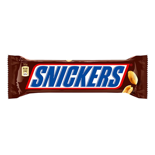 Snickers - Peanut Caramel Chocolate Bar, 50g - Satisfying Snack