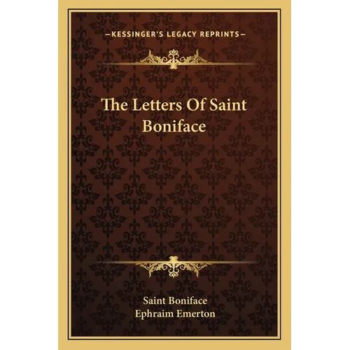 The Letters Of Saint Boniface - Paperback