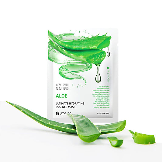 JKosmec Hydrating Aloe Vera Korean Face Mask - Intensive Moisturizer for All Skin Types