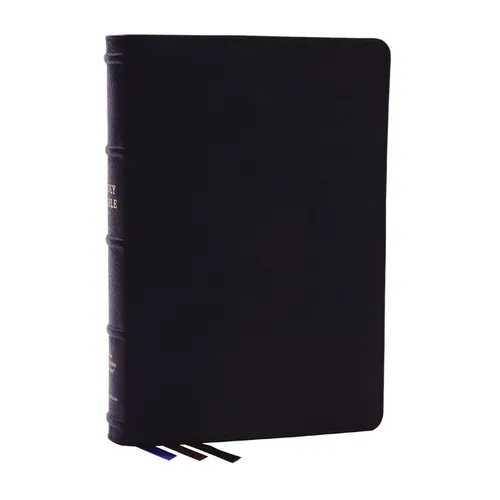 Nkjv, Large Print Thinline Reference Bible, Blue Letter, MacLaren Series, Genuine Leather, Black, Comfort Print: Holy Bible, New King James Version - Leather