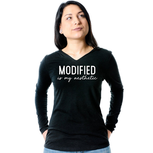 Modified is my Aesthetic Tapered Long Sleeve Hoodie