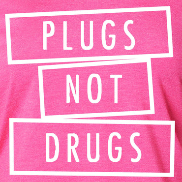 Plugs Not Drugs Tapered Long Sleeve Hoodie