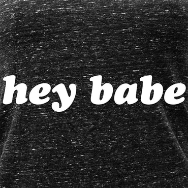 Hey Babe Black Gray Cosmic Twist Back Tank Top