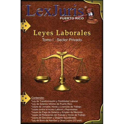 Leyes Laborales de Puerto Rico Tomo 1- Sector Privado.: Un total de 24 Leyes Laborales de Puerto Rico para el Sector Privado. - Paperback