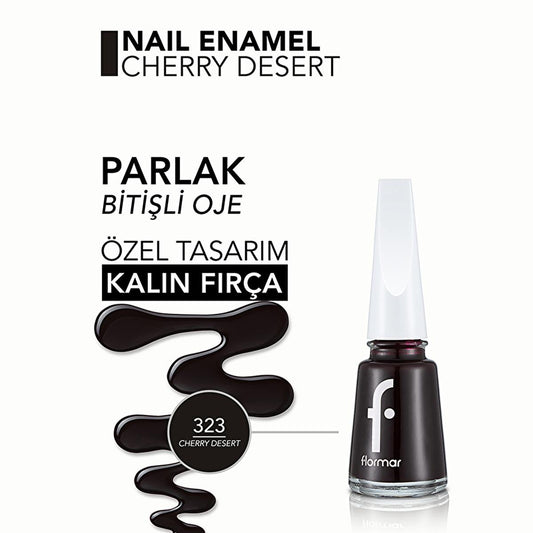 Flormar Nail Enamel: Intense Color & Long-Lasting, Chip-Resistant Formula - Glossy, Highly Pigmented Nail Polish for Stunning Manicures