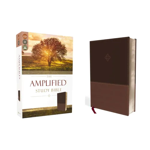 Amplified Study Bible, Imitation Leather, Brown - Imitation Leather