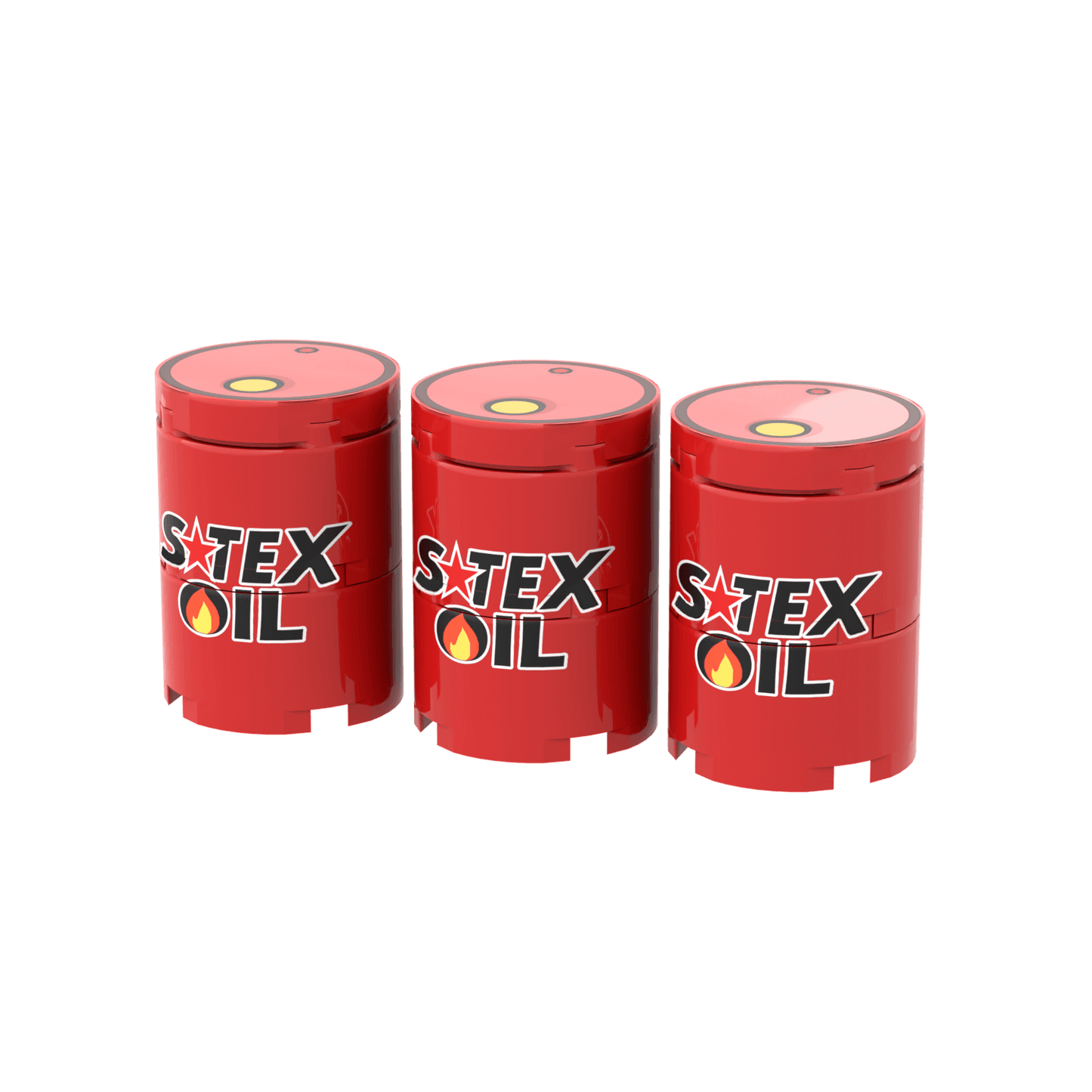 S-Tex Oil Barrel - Printed 2x2 Bricks - Made Using LEGO® Parts