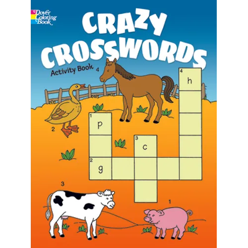 Crazy Crosswords Activity Book - Paperback