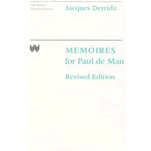 Memoires for Paul de Man - Paperback
