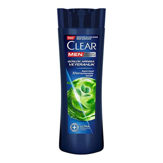Clear Men: Cedarwood & Eucalyptus Anti-Dandruff Shampoo | Itch & Oil Control | 48H Freshness