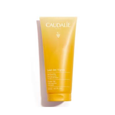 Caudalie Soleil Des Vignes Shower Gel - Vegan, Soap-Free, Fragrant - Orange Blossom, Jasmine & Coconut - Gentle Cleansing, 6.76 fl oz