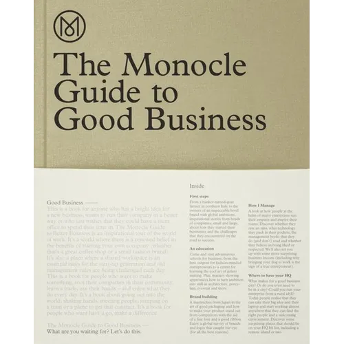 The Monocle Guide to Good Business - Hardcover