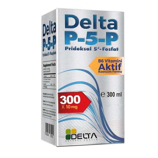 Delta Vitamin B6 Supplement Liquid - 10.14 fl oz, P-5-P Active Form for Optimal Bioavailability