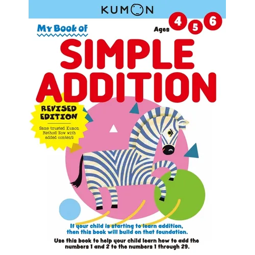 Kumon My Book of Simple Addition: Revised Ed - Paperback