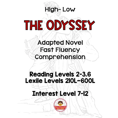 The Odyssey Adapted Novel High Interest Low Level Fast Fluency and Comprehension - Paperback