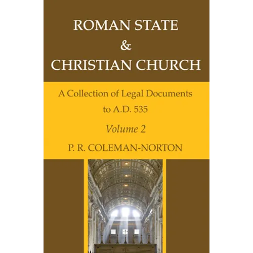 Roman State & Christian Church Volume 2 - Paperback