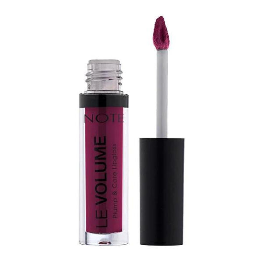 Note Le Volume Plump & Care Lip Gloss - Moisturizing, Non-Sticky, Shiny Finish for Dry Lips