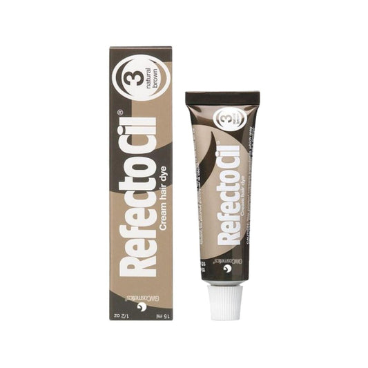 RefectoCil Eyebrow and Eyelash Dye No:3 Dark Brown - 15ml, Professional Quality for Salon-Perfect Results
