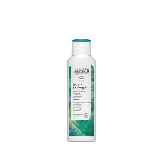 Lavera Volume & Strength Shampoo - 250ml Natural Hair Care for Thicker, Stronger Hair