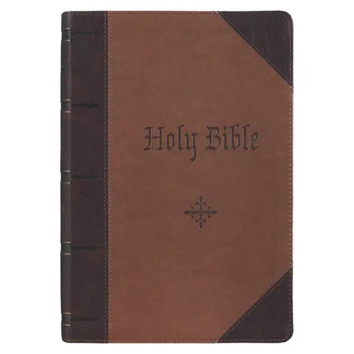 KJV Bible Giant Print Full Size Two-Tone - Leather