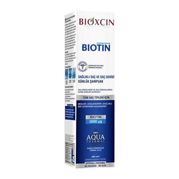 Bioxcin Biotin Shampoo for Hair Loss - 300ml Daily Hair Care for Thicker Fuller Hair
