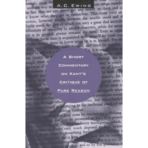 A Short Commentary on Kant's Critique of Pure Reason - Paperback